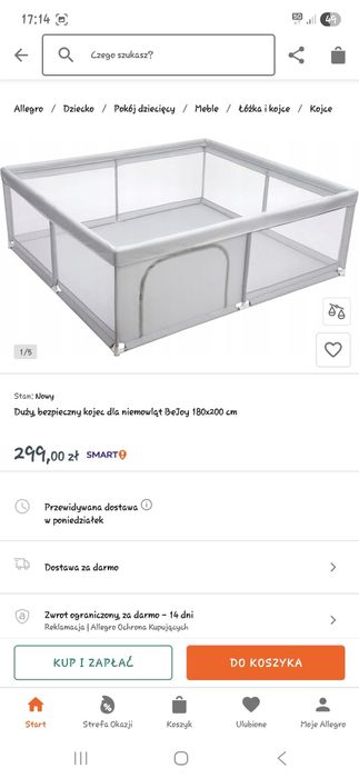 Kojec dla niemowląt