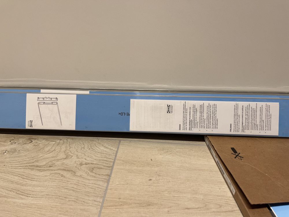 Cokół biały FÖRBÄTTRA IKEA między szafkę a podłogę x3