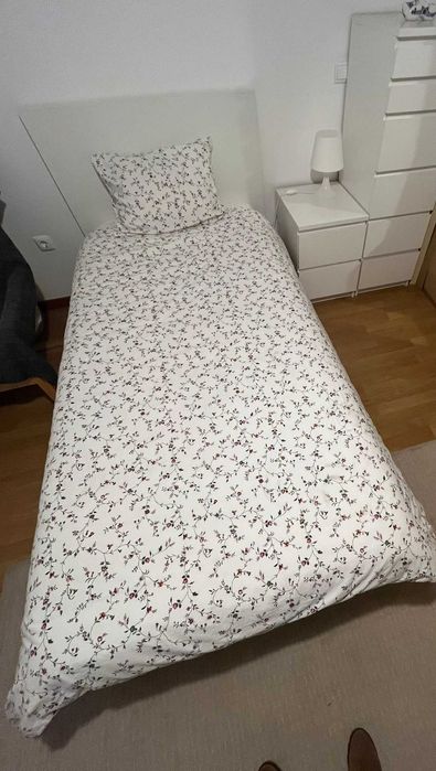 Cama IKEA Malm - Tamanho individual + Colchao