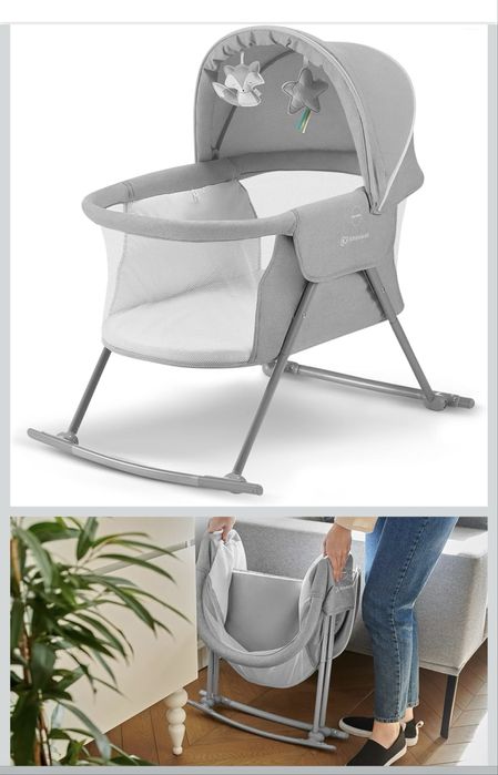 Leżaczek babybjorn + łóżeczko turystyczne Gratis