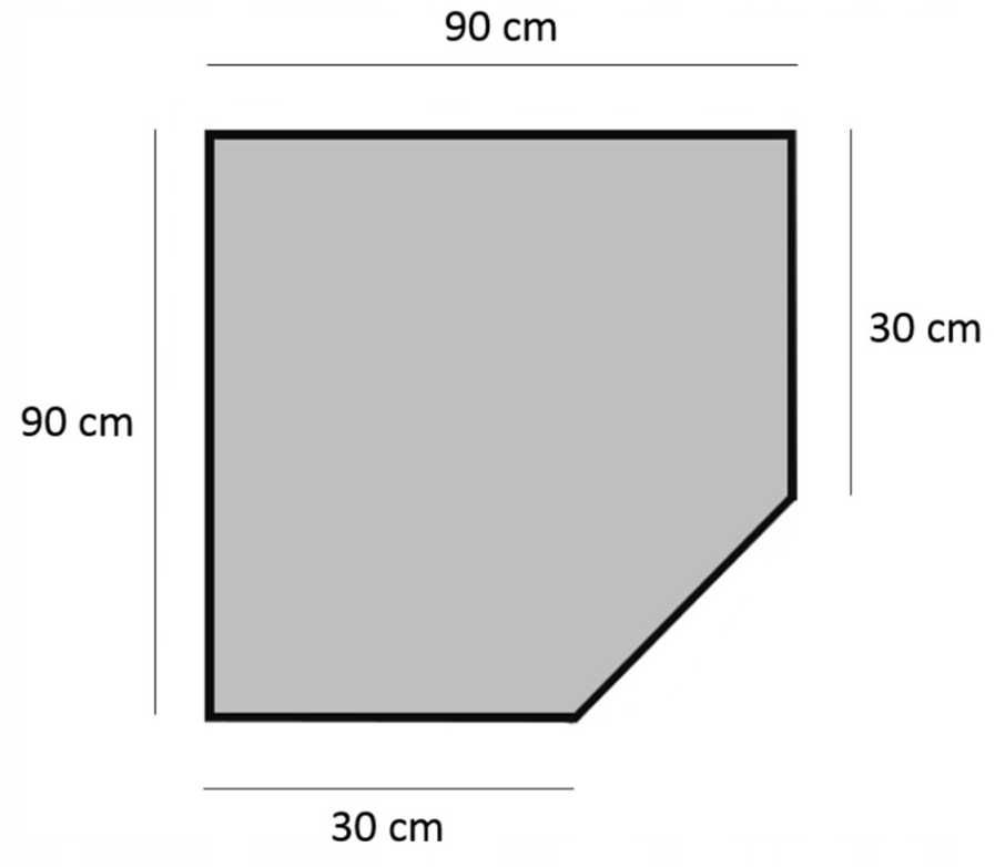 Regał narożny 5 poziomowy 180 x 90 x 30 cm | udźwig półki 175 kg