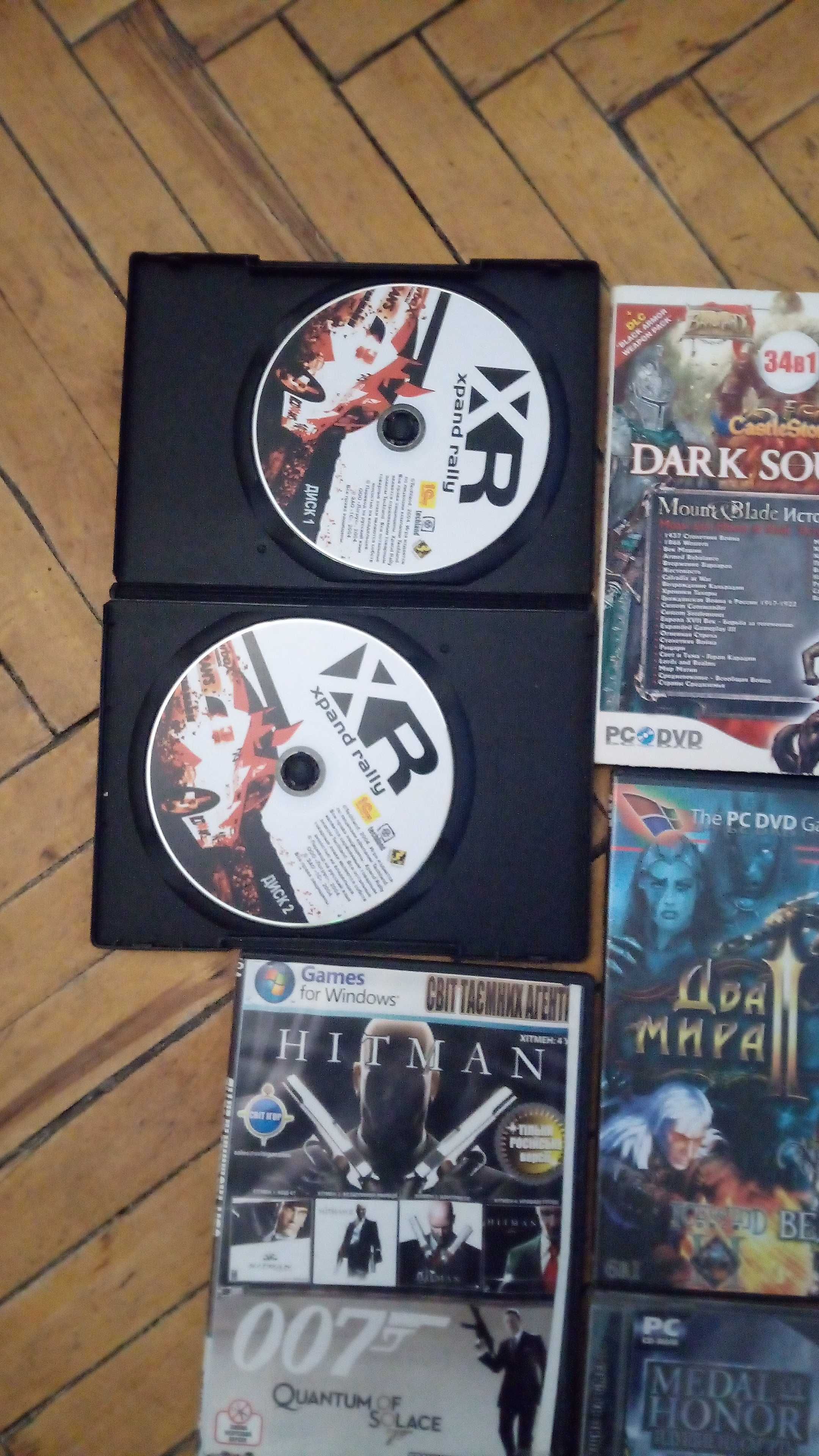 Продам ігрові диски на комп'ютер та PS2