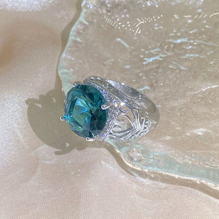 Кольцо серебро Sea Eye 18"