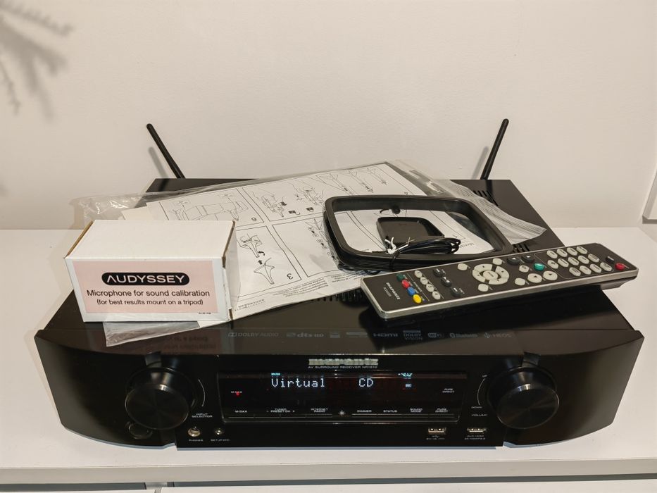 Amplituner Marantz NR1510 SLIM New Design 85 W Heos Sprawny B. ŁADNY