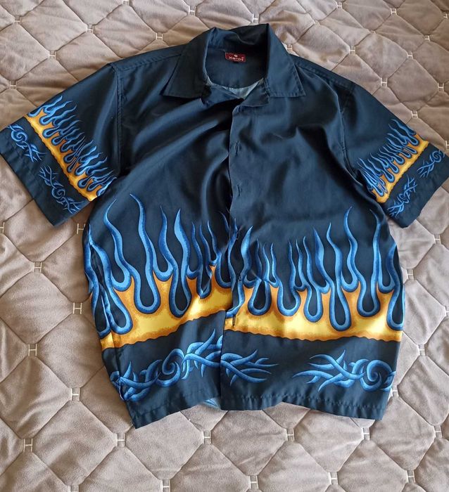 Рубашка оверсайз sk8 hip hop 90s