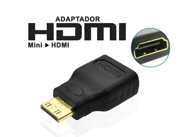 PC - Adaptador Mini HDMI para HDMI - NOVO