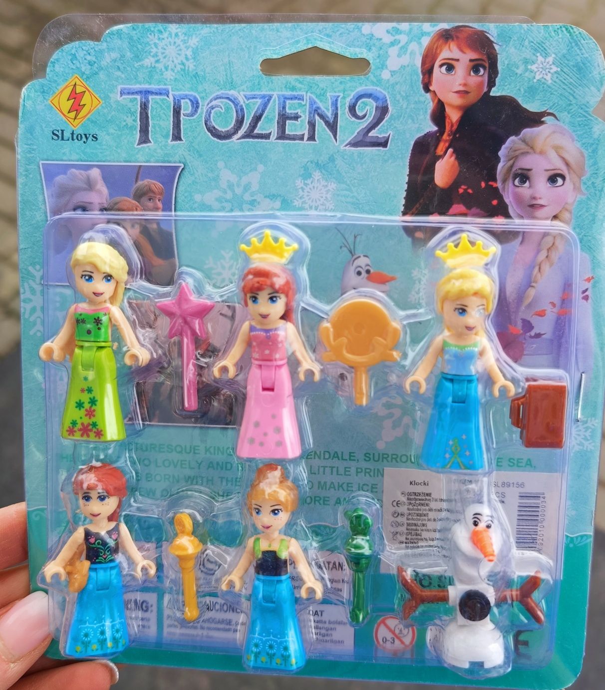 Zestaw mini figurek z bajki Frozen klocki