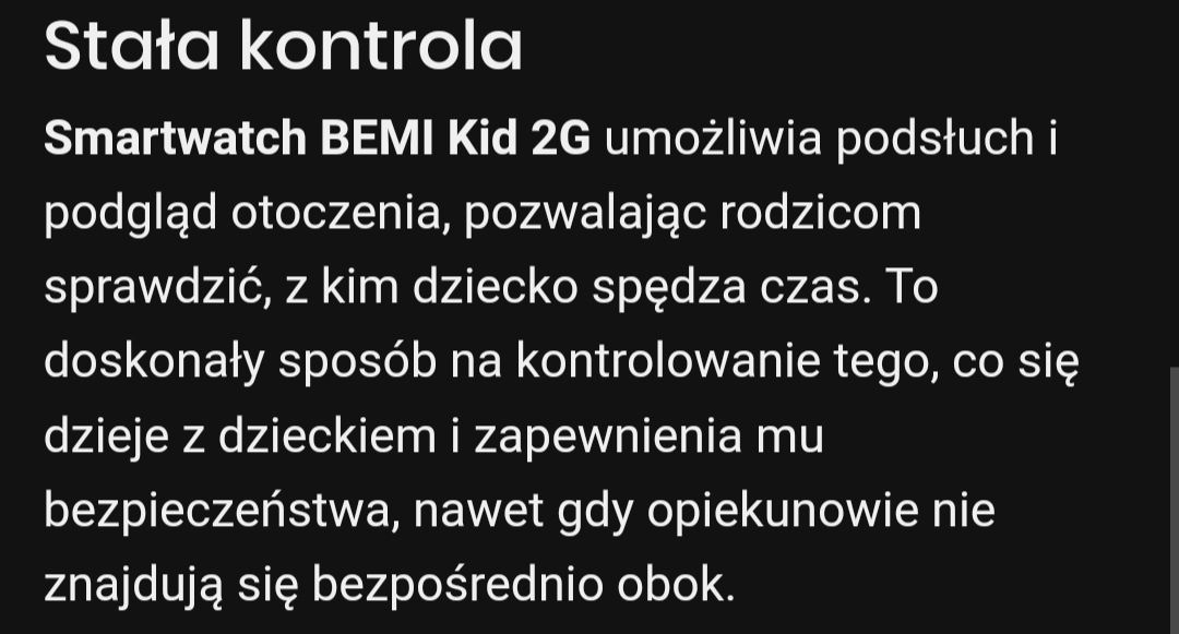 Smartwatch Bemi kid 2G niebieski