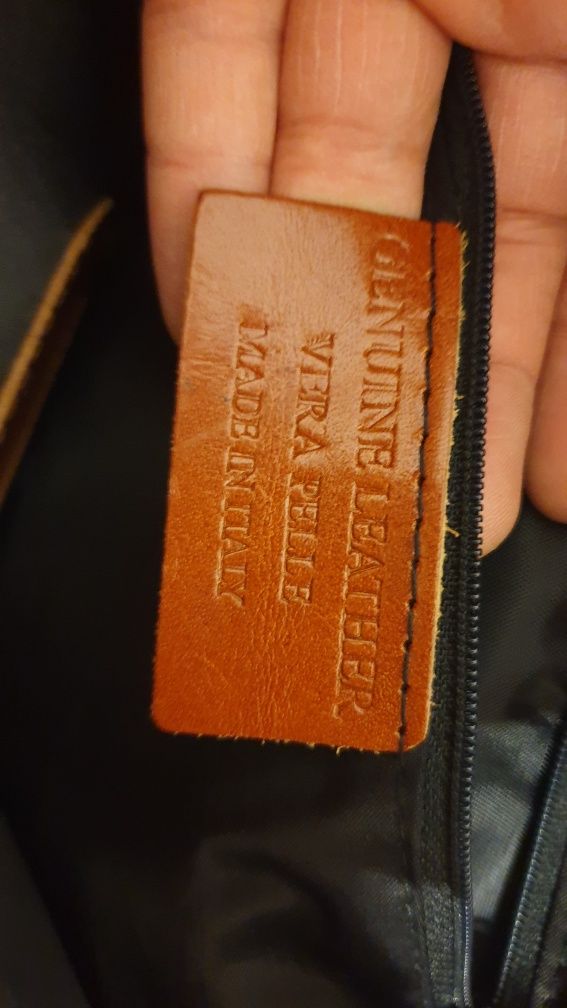 Torebka skórzana, skóra Genuine Leather