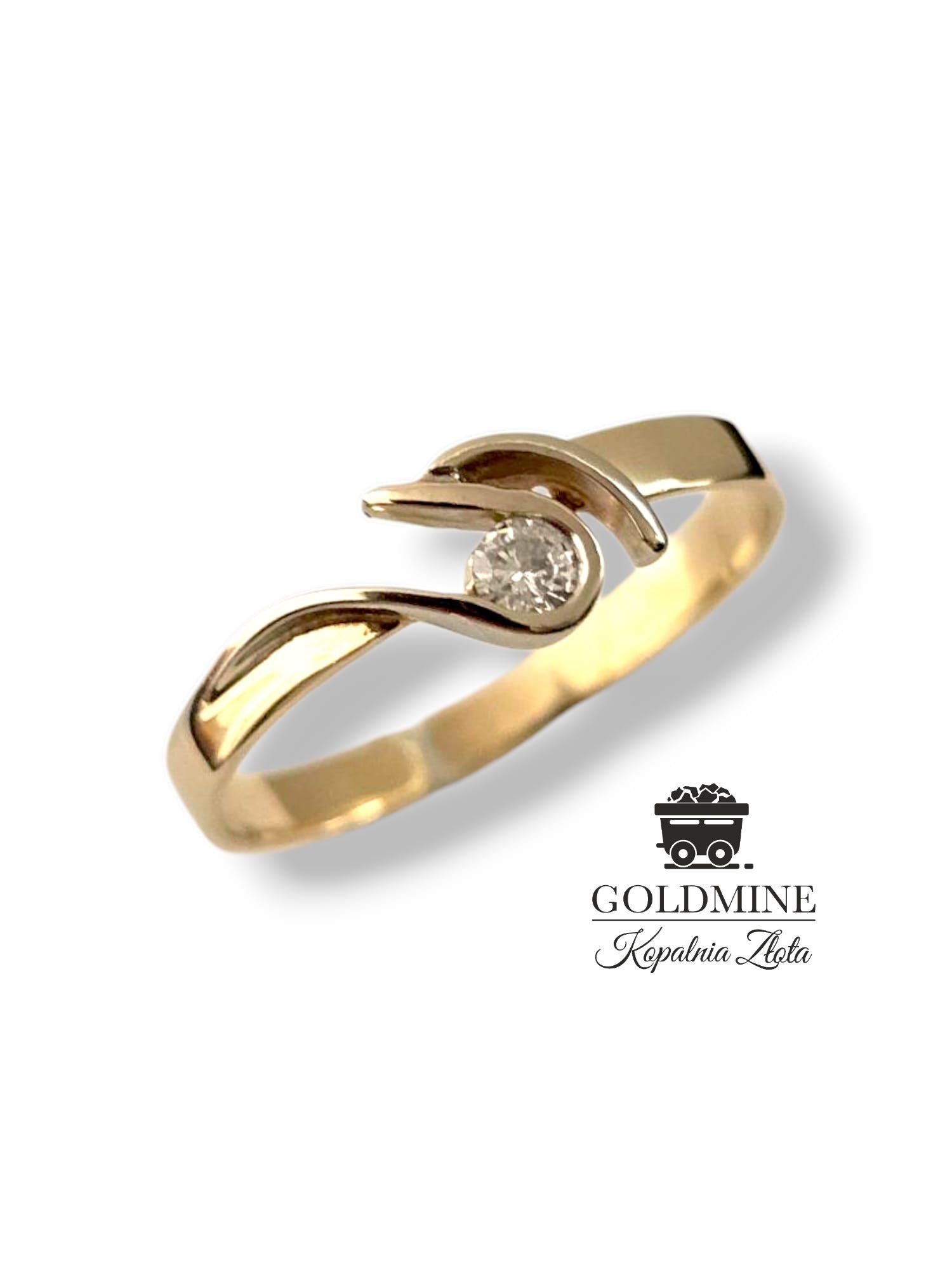 Złoty pierścionek pr.585 Salon jubilerski GoldMine