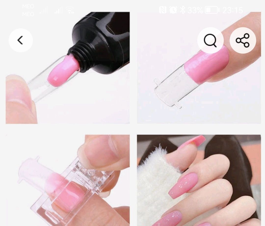 Pinças para  unhas de gel