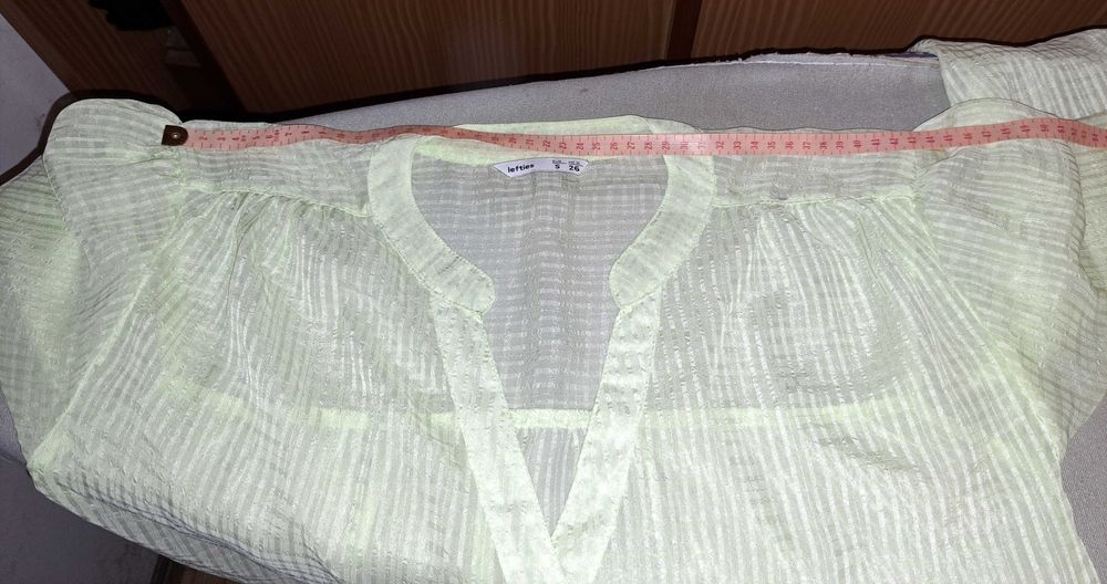 Blusa/camisa verde transparente - tamanho S