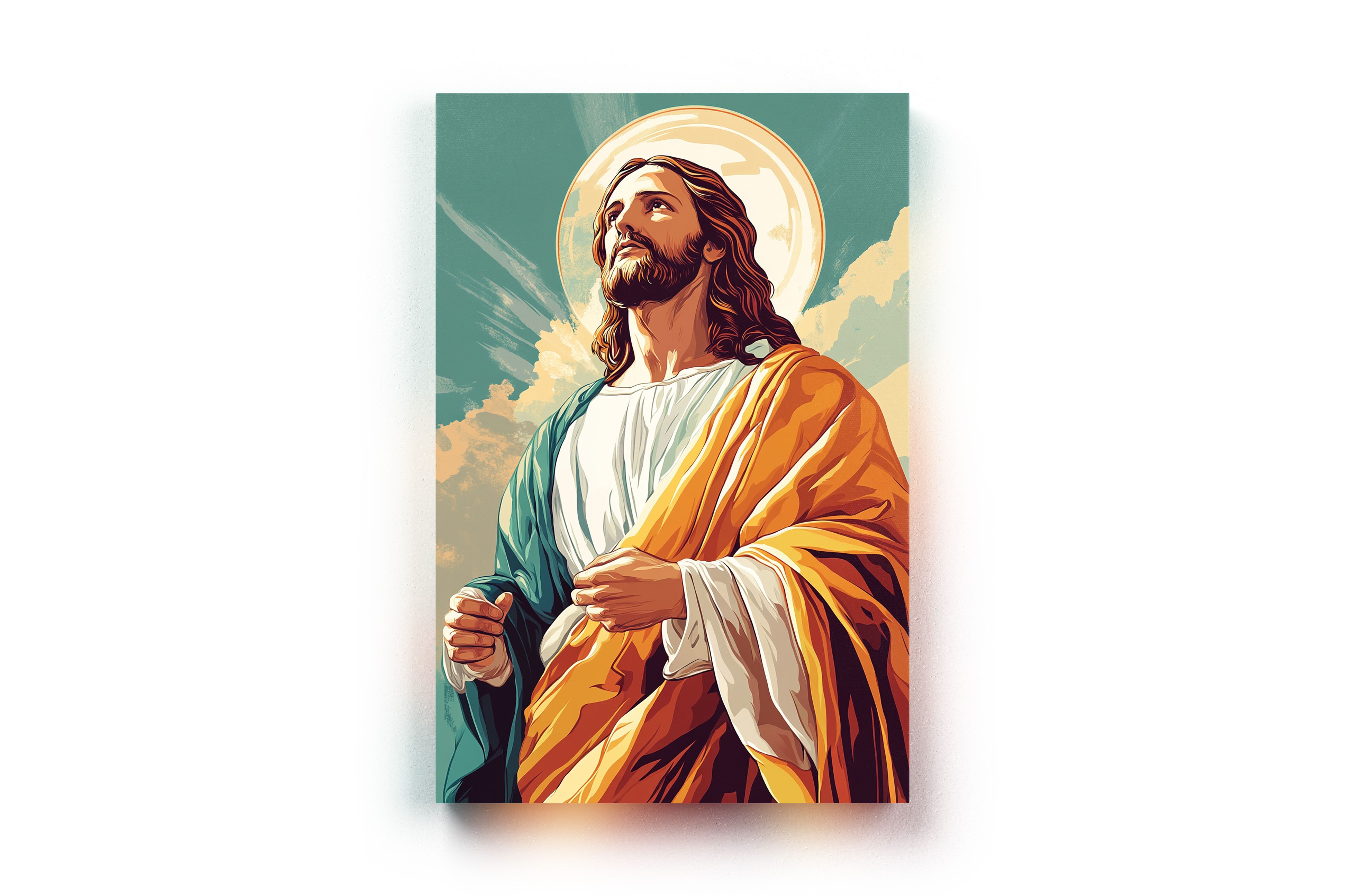 Obraz na płótnie Jezus Chrystus 60x90 dla dzieci i młodzieży