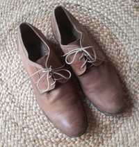42 Lasocki Półbuty męskie skórzane buty brązowe Skóra naturalna