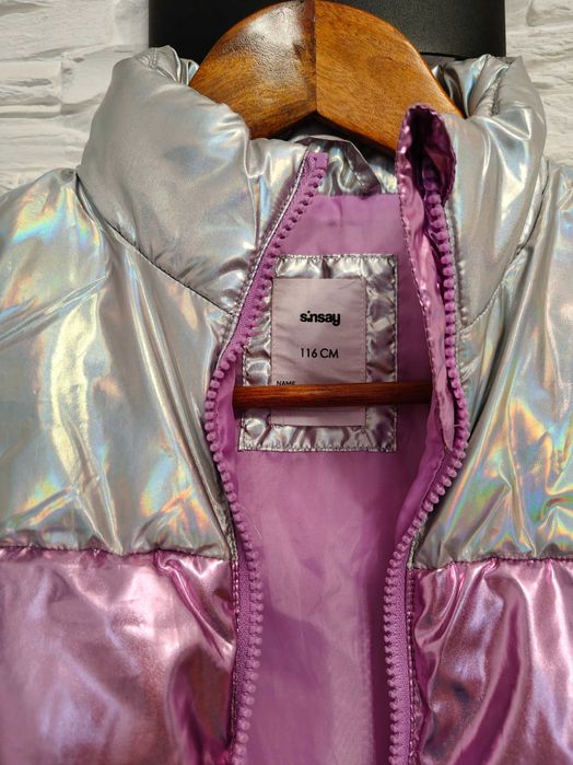 Kamizelka ocieplana dla dziewczynki rozmiar 116