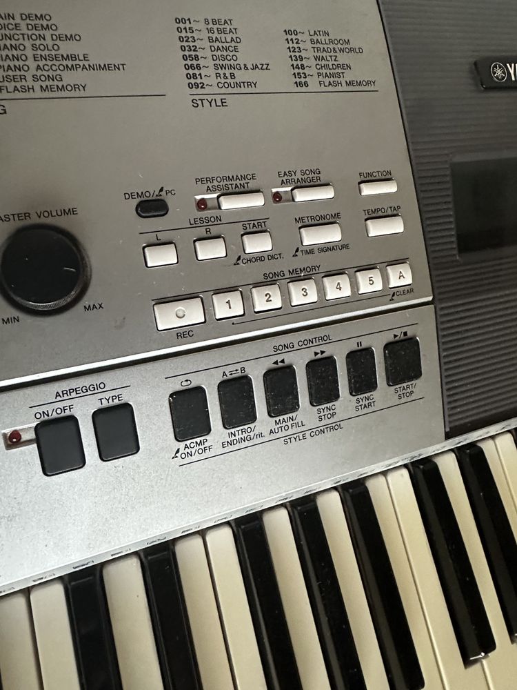 Yamaha psr е413 синтезатор пианино