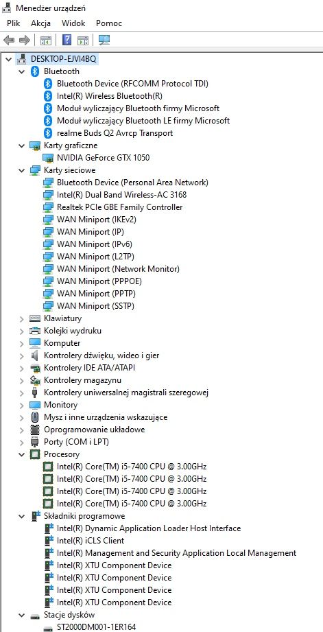 Używany komputer i5-7400 CPU 3 .00GHz.  cs2, call of duty warzone, EA