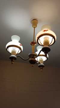 Стельова люстра на три лампочки, люстра, потолочный светильник, СССР