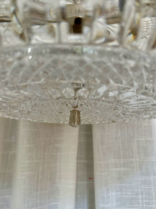 Lampa kryształowa Carl Fagerlund Szwecja lata 60