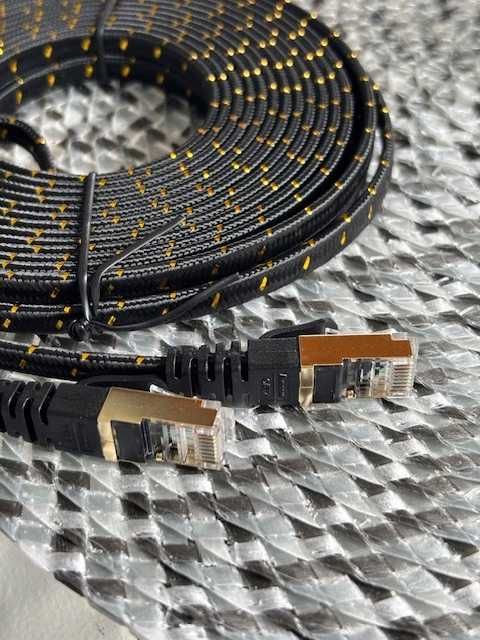Kabel Sieciowy RJ45 LAN Przewód internetowy CAT7 8 metrów Płaski