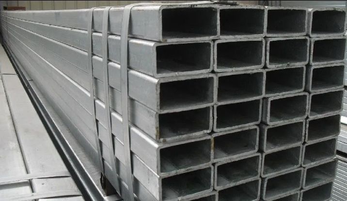 Труби прямоугольні та квадратні заводська зварка, синя не ржава