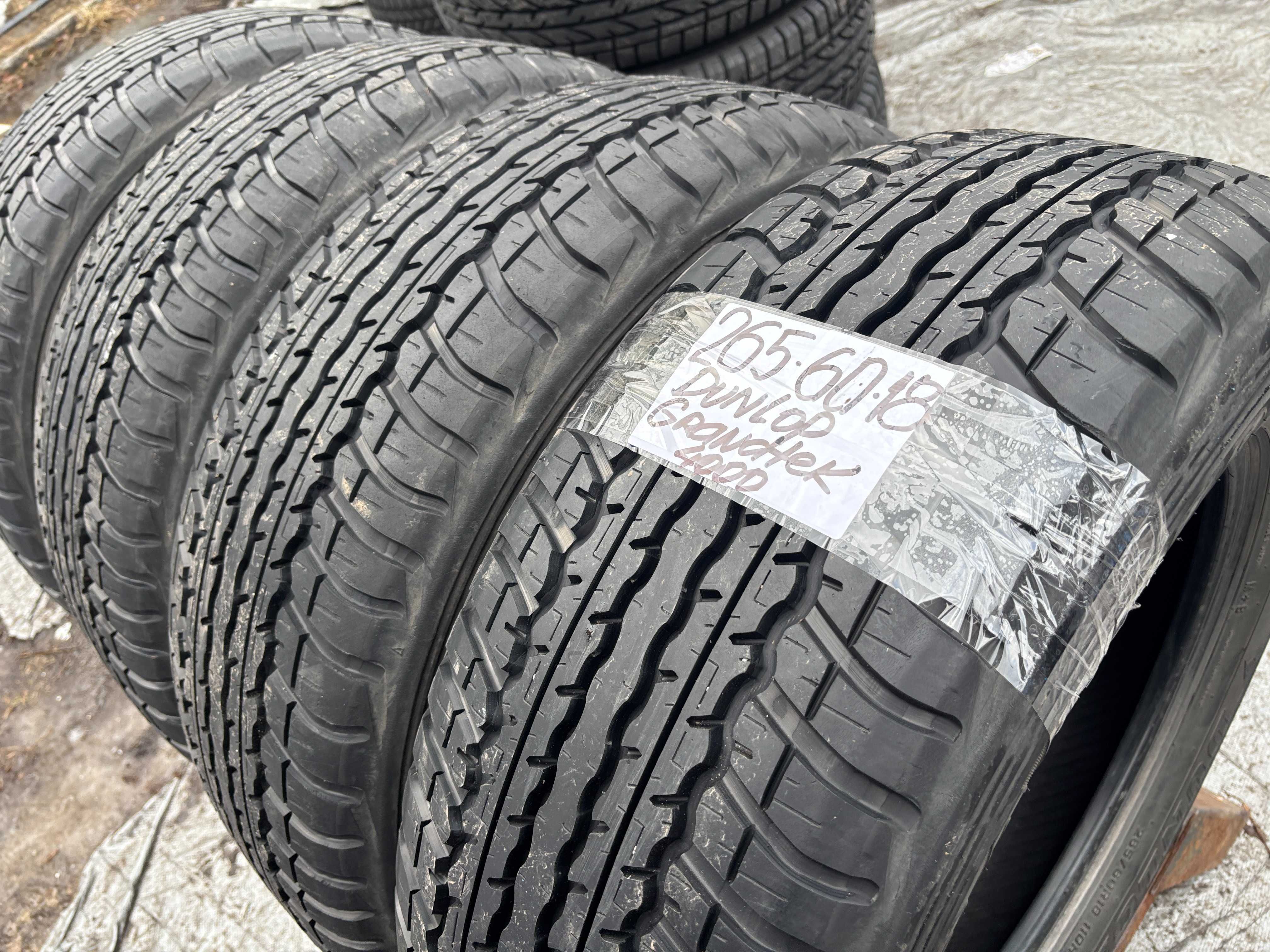 265-60-R18 DUNLOP GRANDTREK 4 штуки летней резины GERMANY 2023