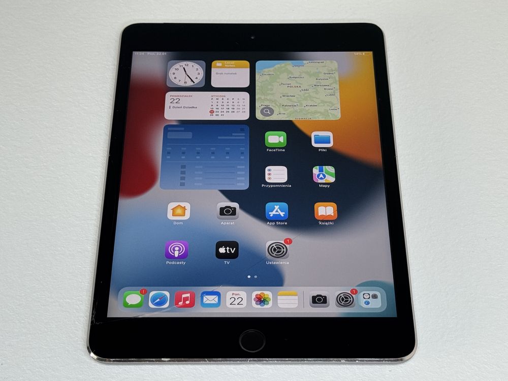 iPad mini 4 64GB (A1550) - Cellular (LTE) - pęknięty - faktura VAT 23%