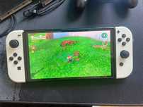 Switch oled Branca com super mario *