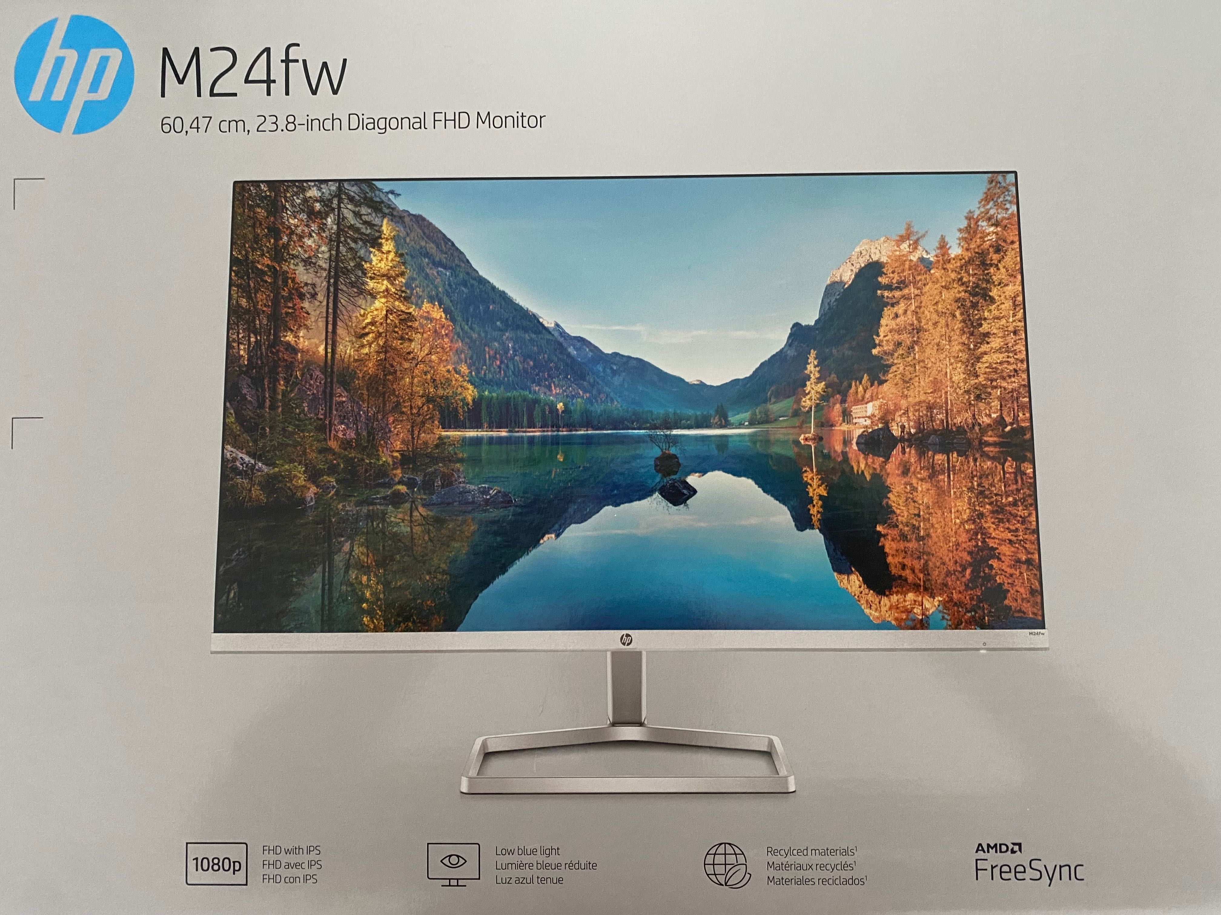 Monitor HP M24fw - Full HD, 75Hz, LED, Prateado