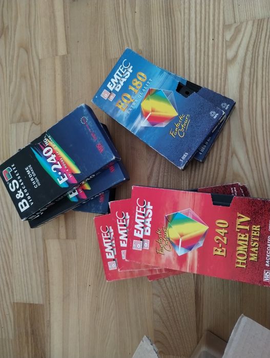 Kasety magnetowidowe VHS nagrane pakiet 149 sztuk