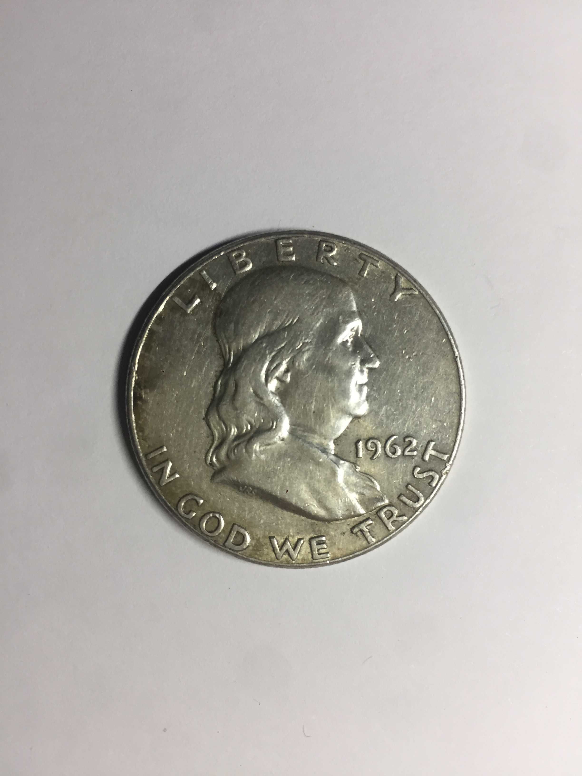 1/2 dolara - Half Dollar - Franklin -  1963 rok odwrotka