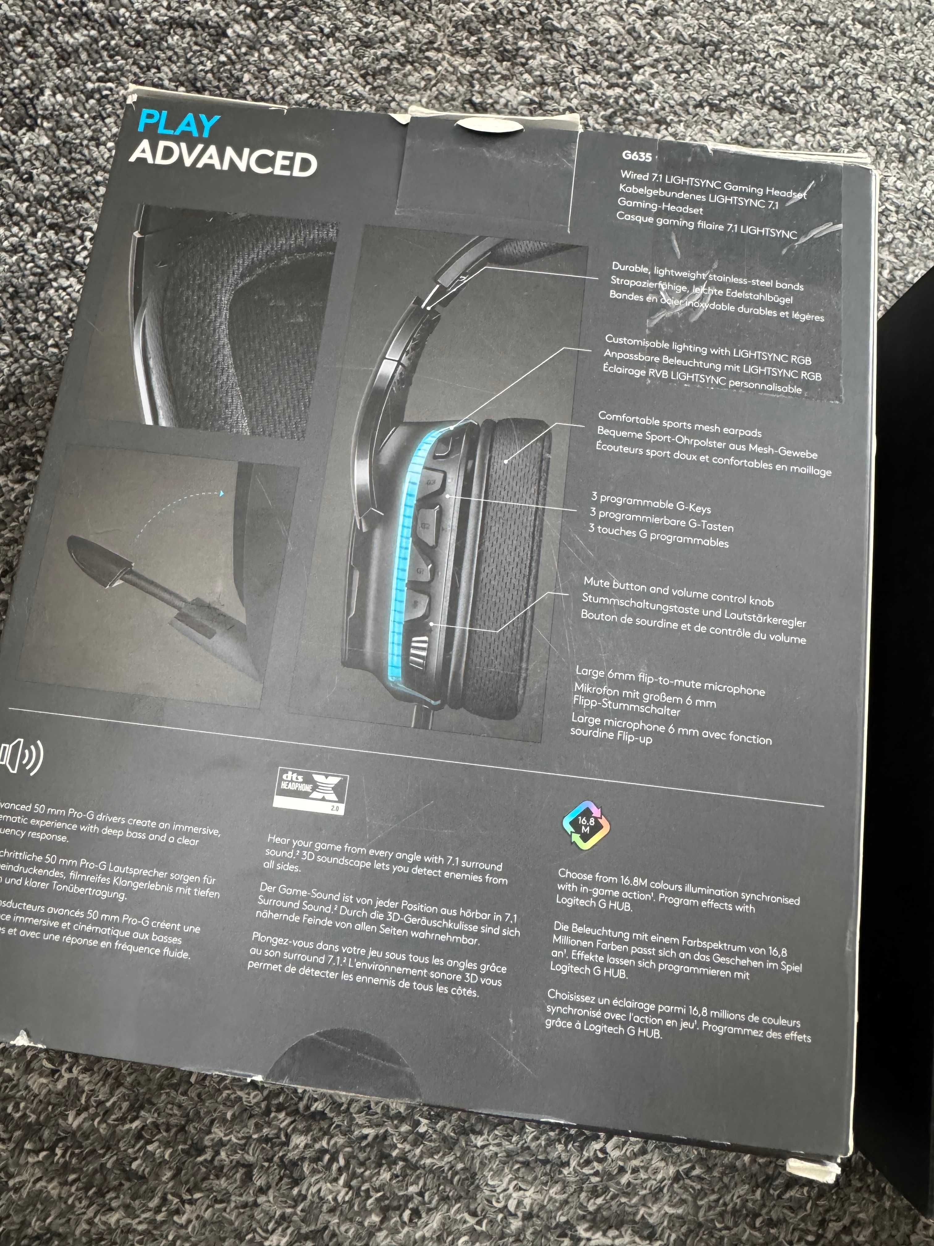 Słuchawki logitech G635