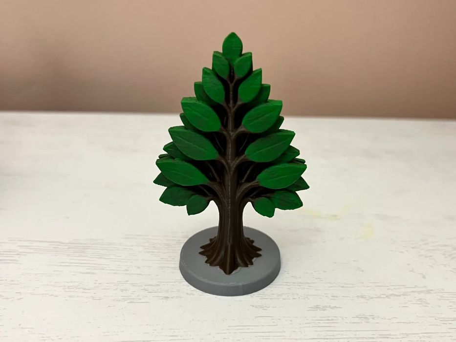 Árvore com Folhagem Plana