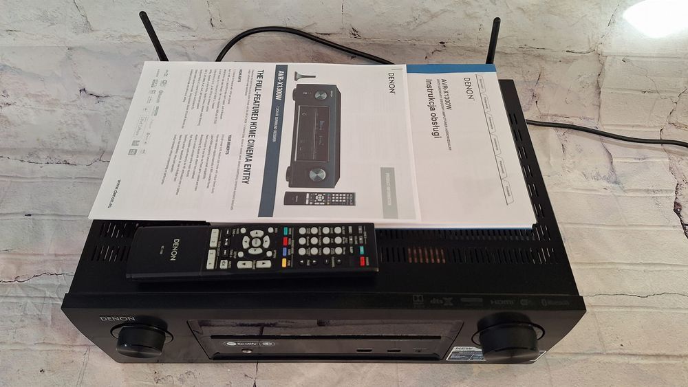 Amplituner 7.2 Denon AVR-X1300  Wifi BT 4K60p ARC Spotify DSD