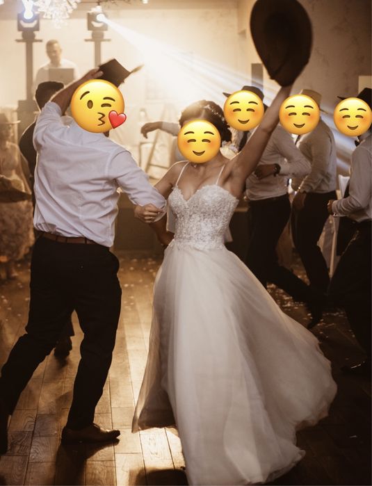 Suknia ślubna Agnes Boho rękawki