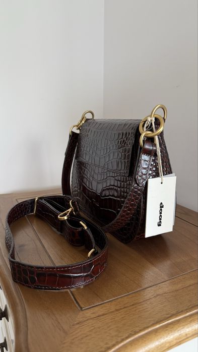 Daag nowa Olivia braz croco z paskiem o szer. 3 cm