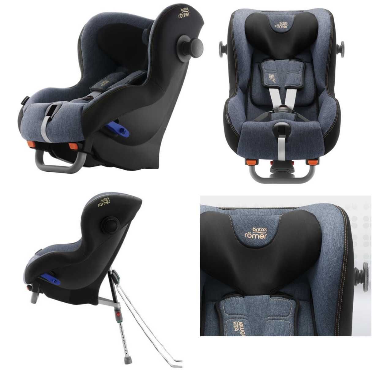 Fotelik samochodowy Britax Romer Max Way Plus 9-25 kg blue marble