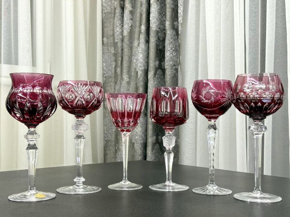 Хрустальные фужеры для вина Nachtmann WMF Dorotheenhutte GDR Германия