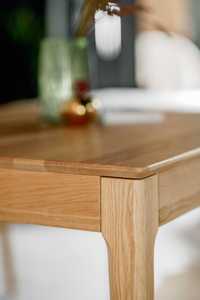 Stół dębowy rozkładany- duży drewniany stół-chowana dostawka-ol twardy
