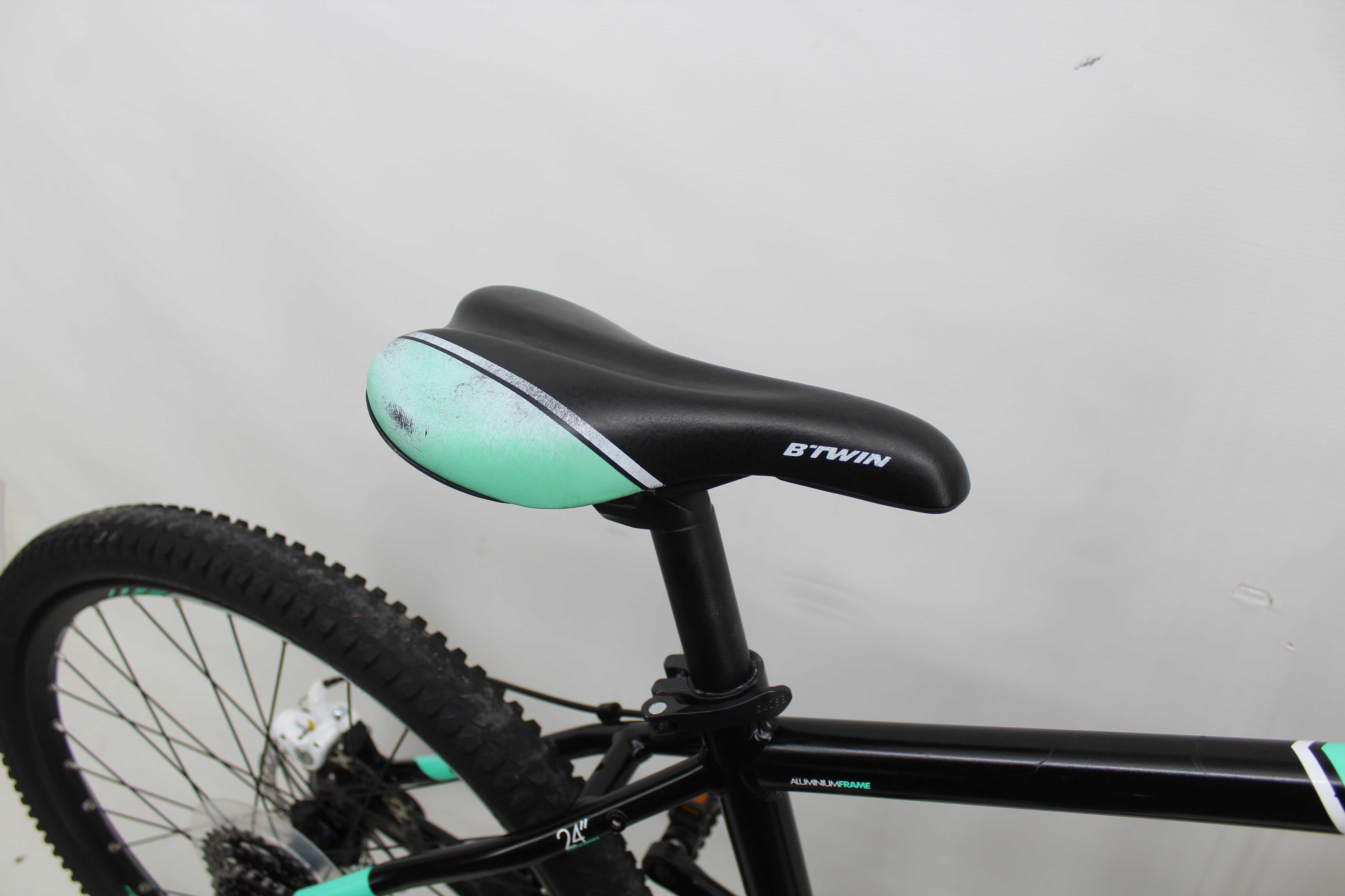 Aluminiowy dziecięcy rower MTB "B'TWIN" Koła 24'' 24 biegi SRAM X4