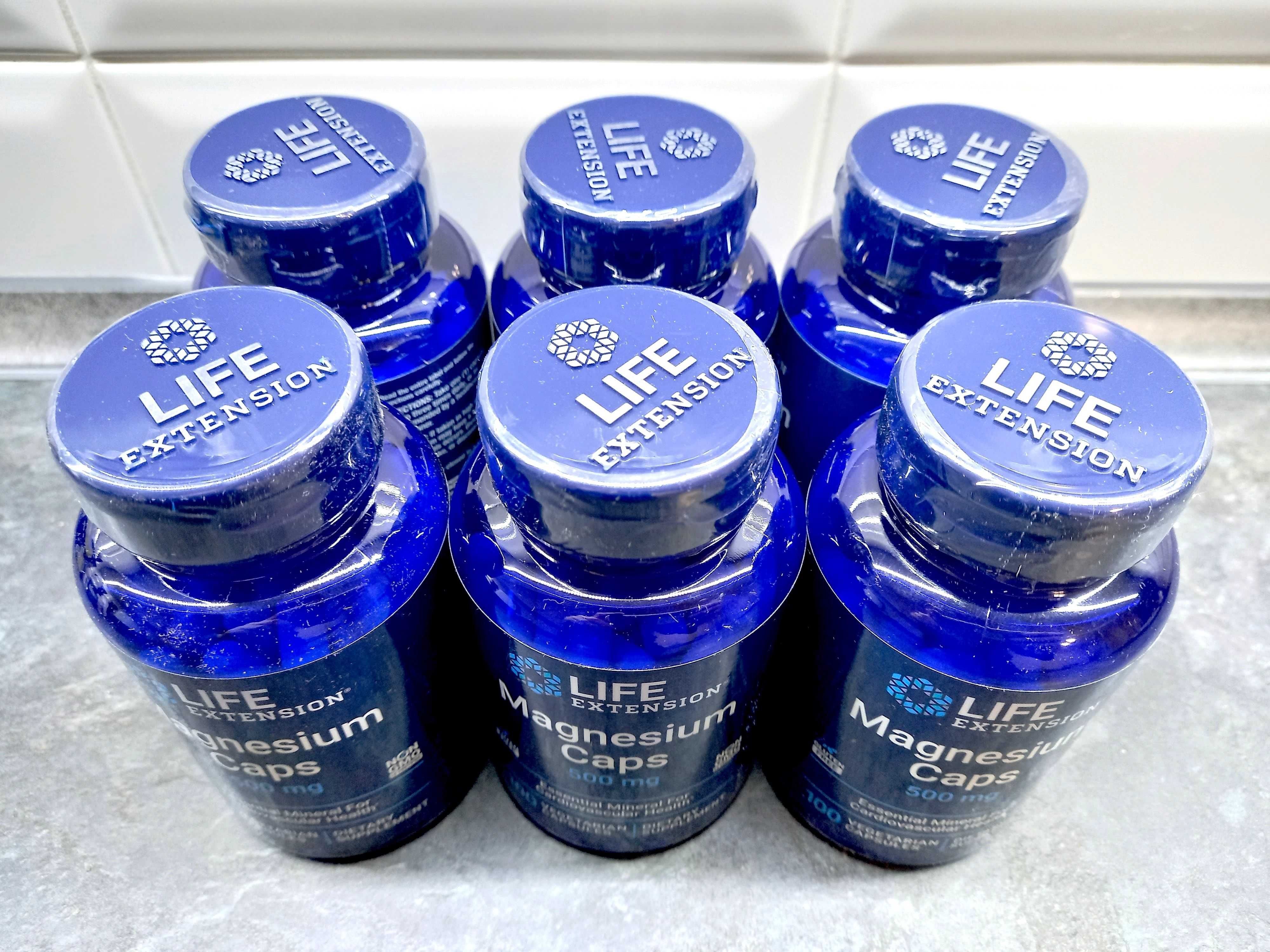 Life Extension, Magnesium Caps 500 мг (100 капс.), магний, магній
