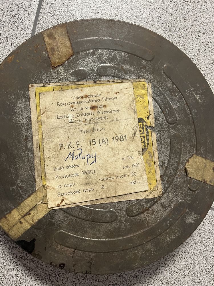 Filmy, bajki stare na projektor 35mm i 16mm, szpule
