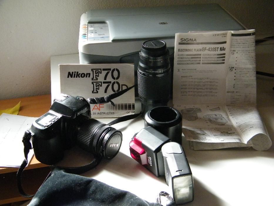 nikon f70(rolo) + objetivas 35-80 e 75-240 .