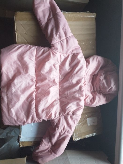 Kurtka zimowa dla dziewczynki rozm 80 stan bardzo dobry