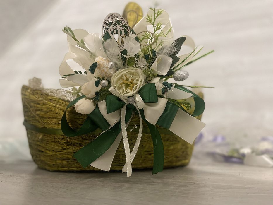 Прикраси, декор на пасхальний кошик