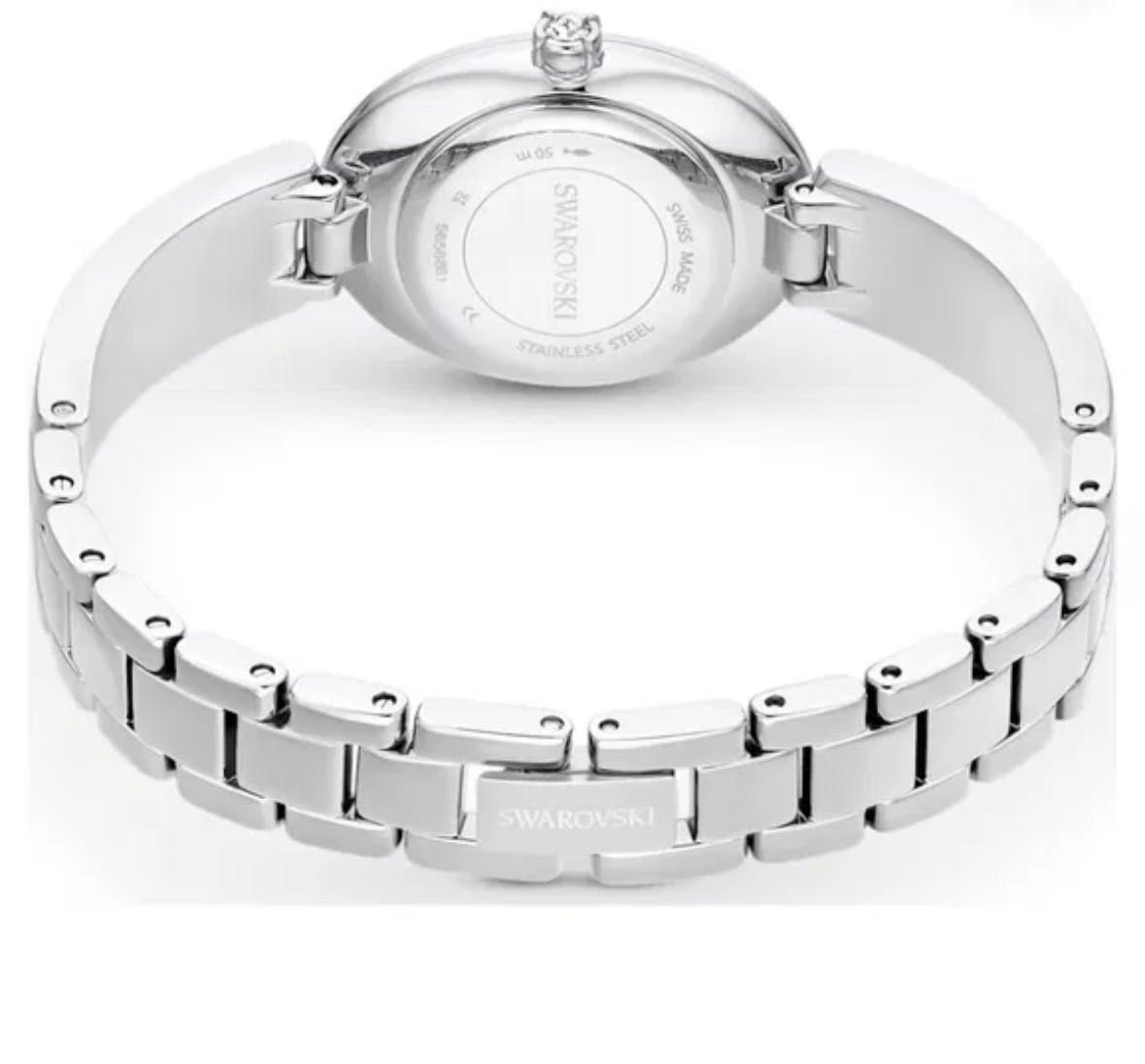 Novo Relógio SWAROVSKI
Rock Crystal Dial Silver Crystal Oval Watch