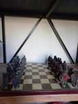 Tabuleiro xadrez metal