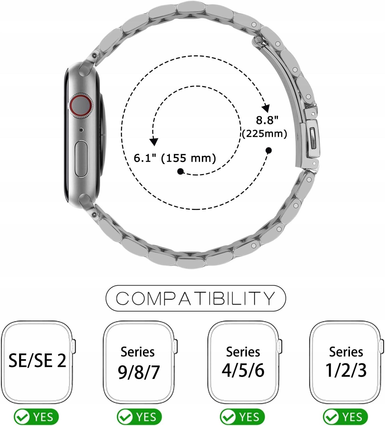 Etui + pasek Tasikar do Apple Watch 3/2/1 42mm