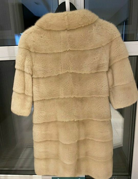 Шуба норкова шубка шанель плюшева S-M