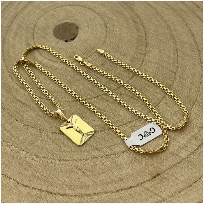 Złoty Łańcuszek I Medalik Pan Jezus Srebro Próba 925 Dla Chłopca Na Ch